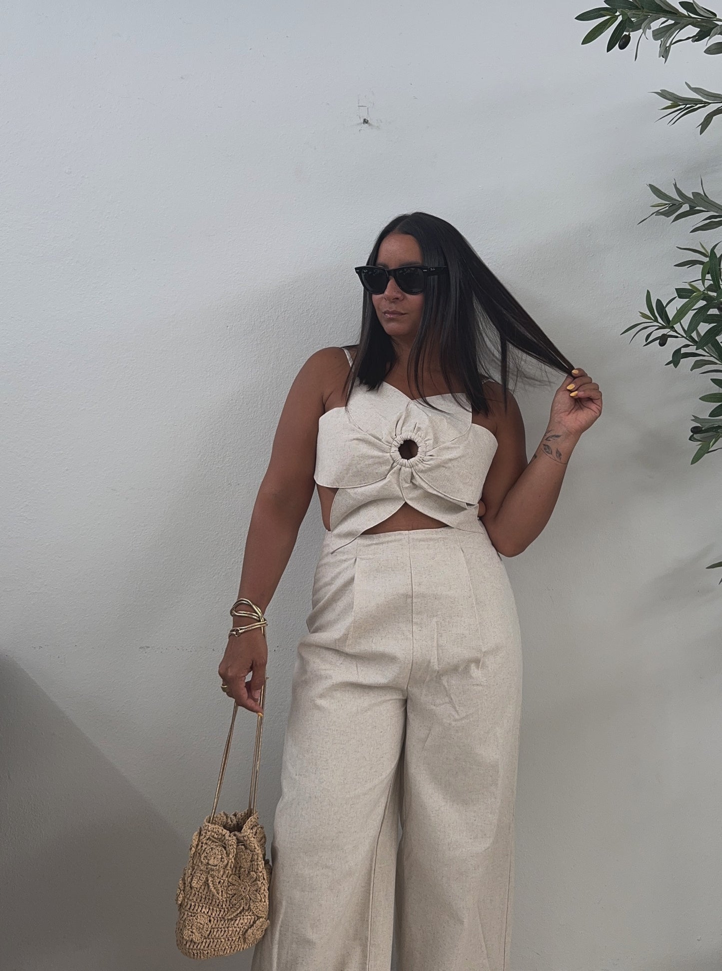 Floral Linen Jumpsuit