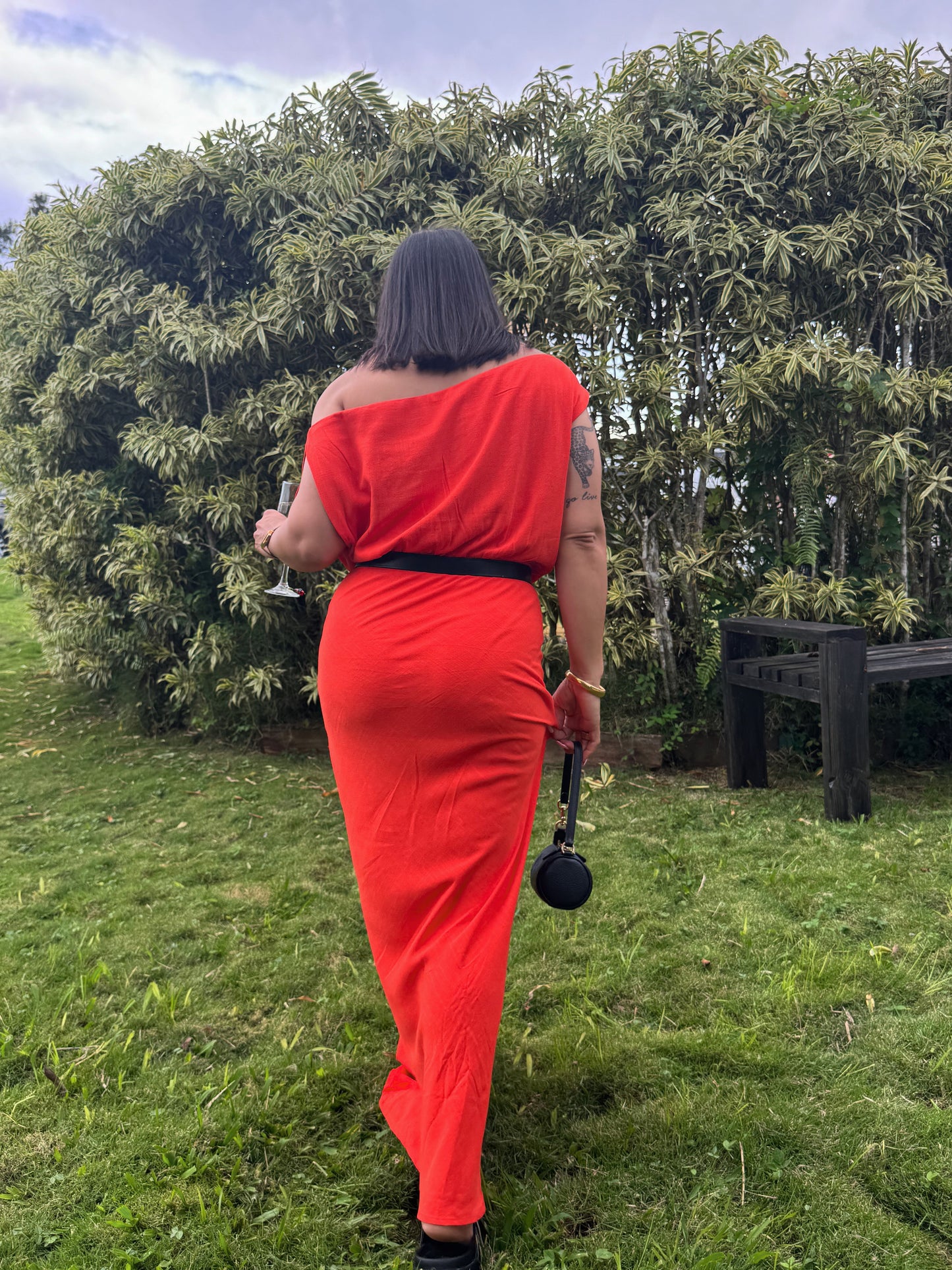 Solana One Shoulder Maxi