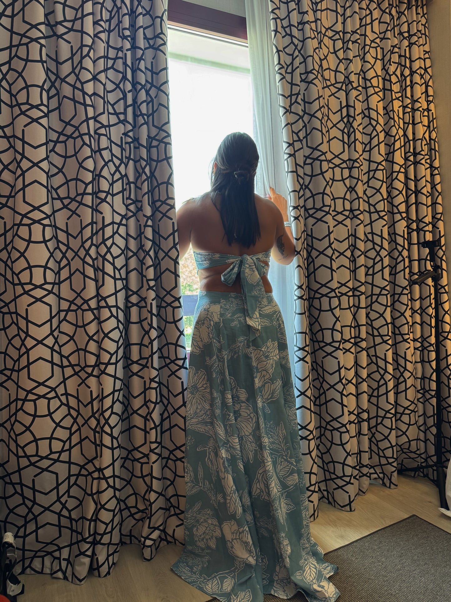 Floral Halter Maxi Dress