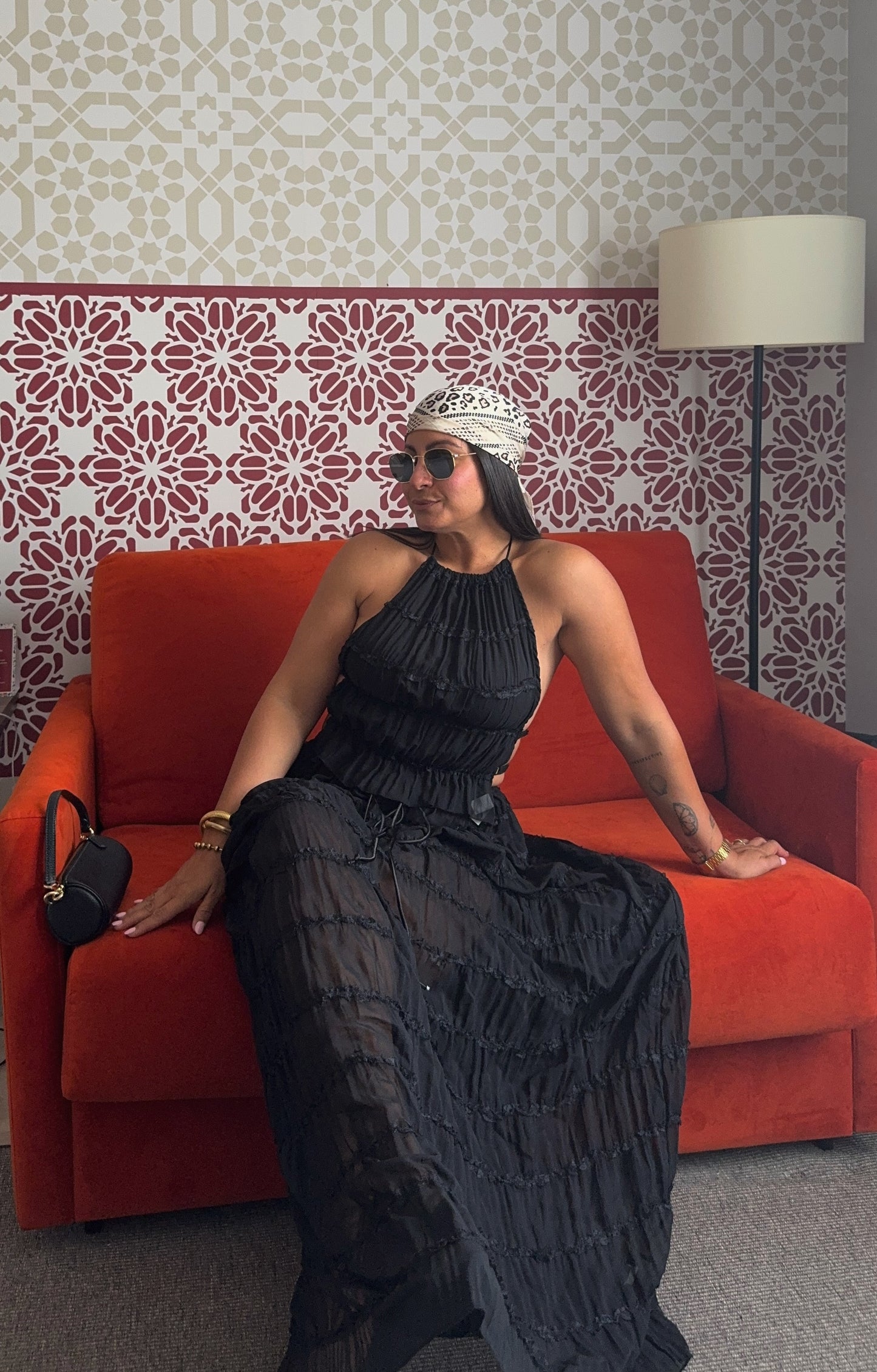Juliana Set (Halter Tie Ruched Top + Maxi Skirt)