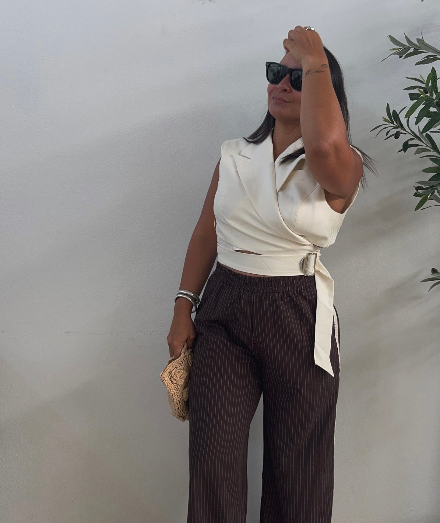 Noa Pinstripe Pants