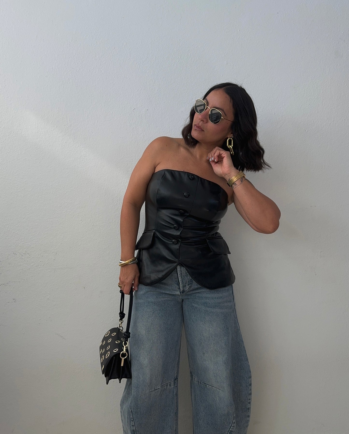 Black Leather Vest