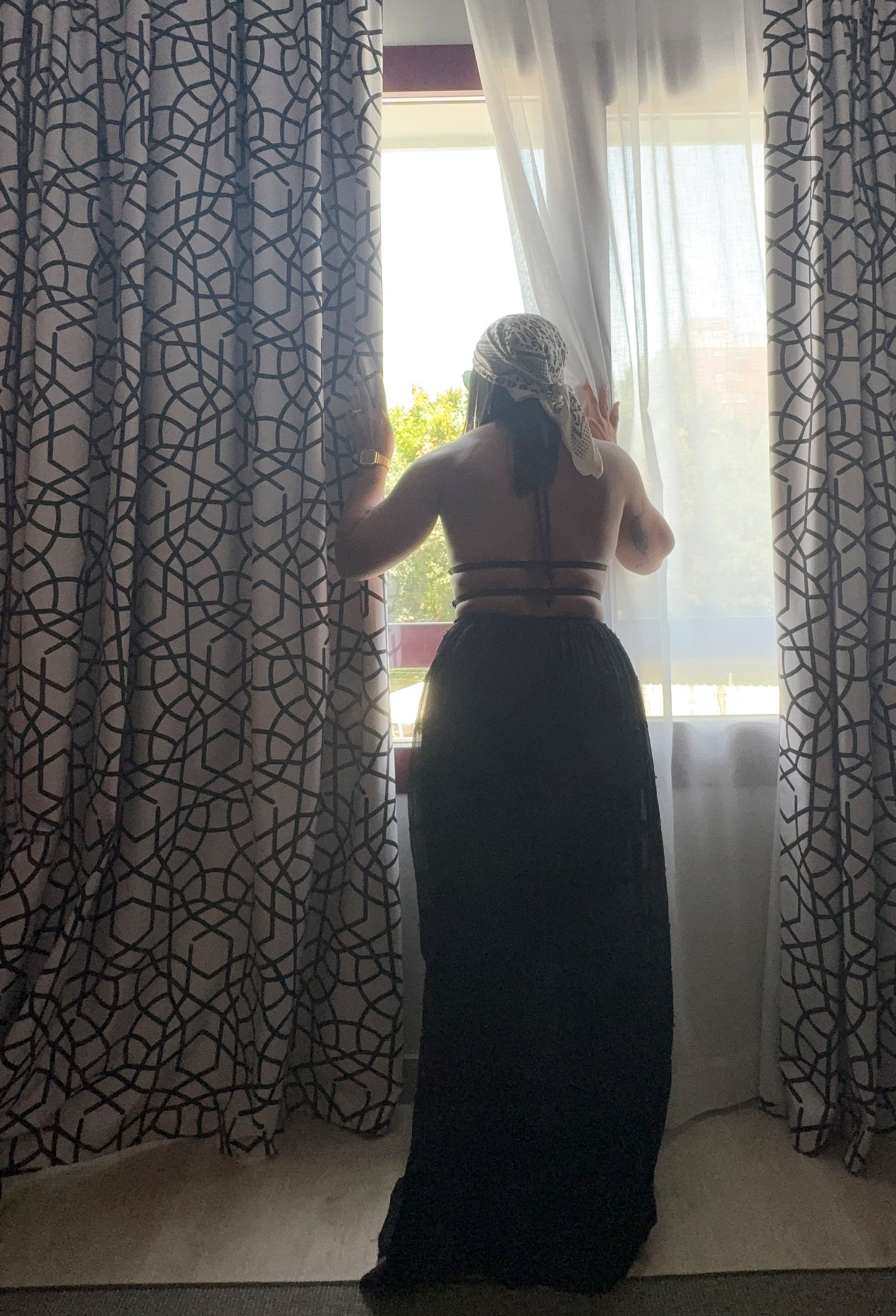 Juliana Set (Halter Tie Ruched Top + Maxi Skirt)