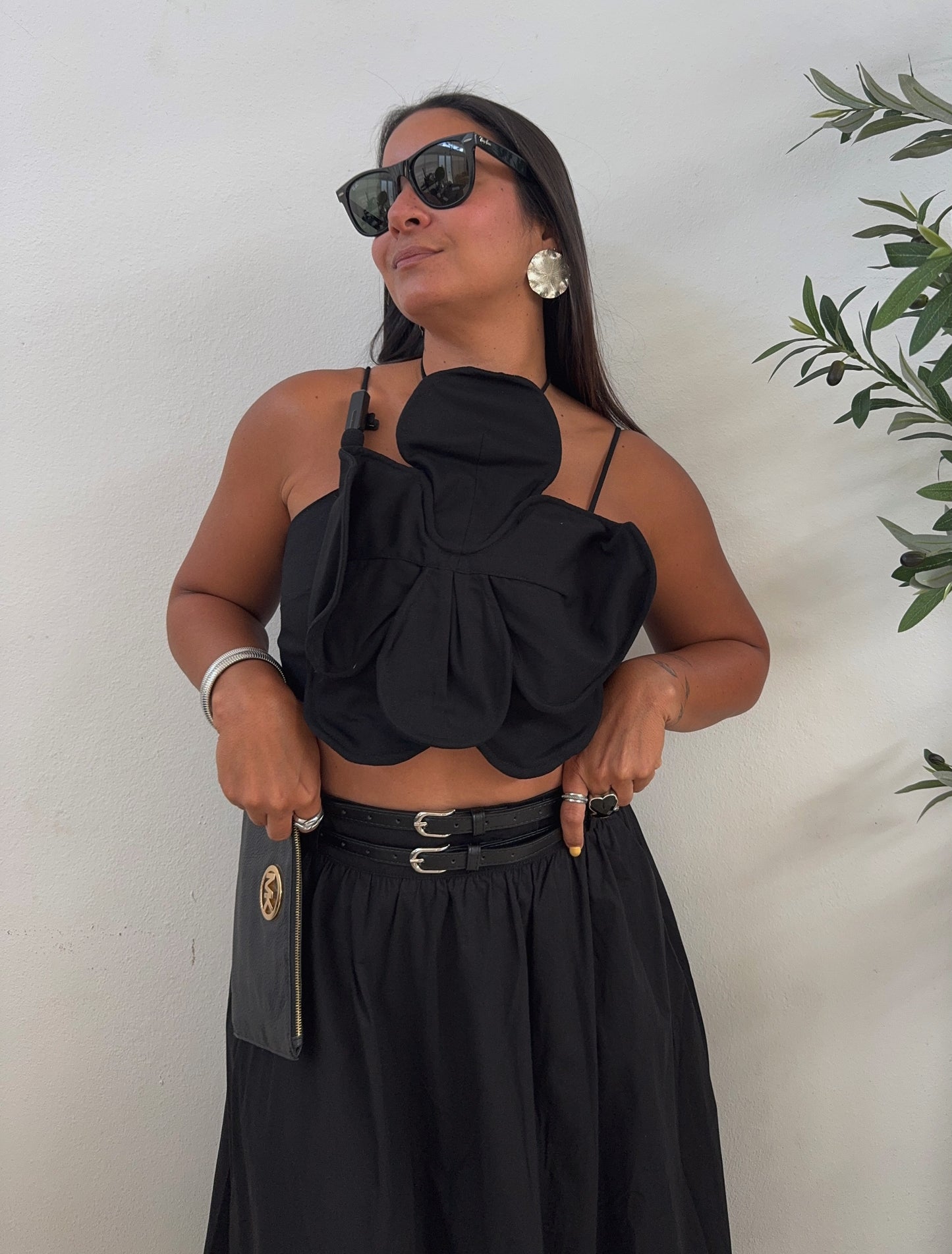 Orchid Black Top