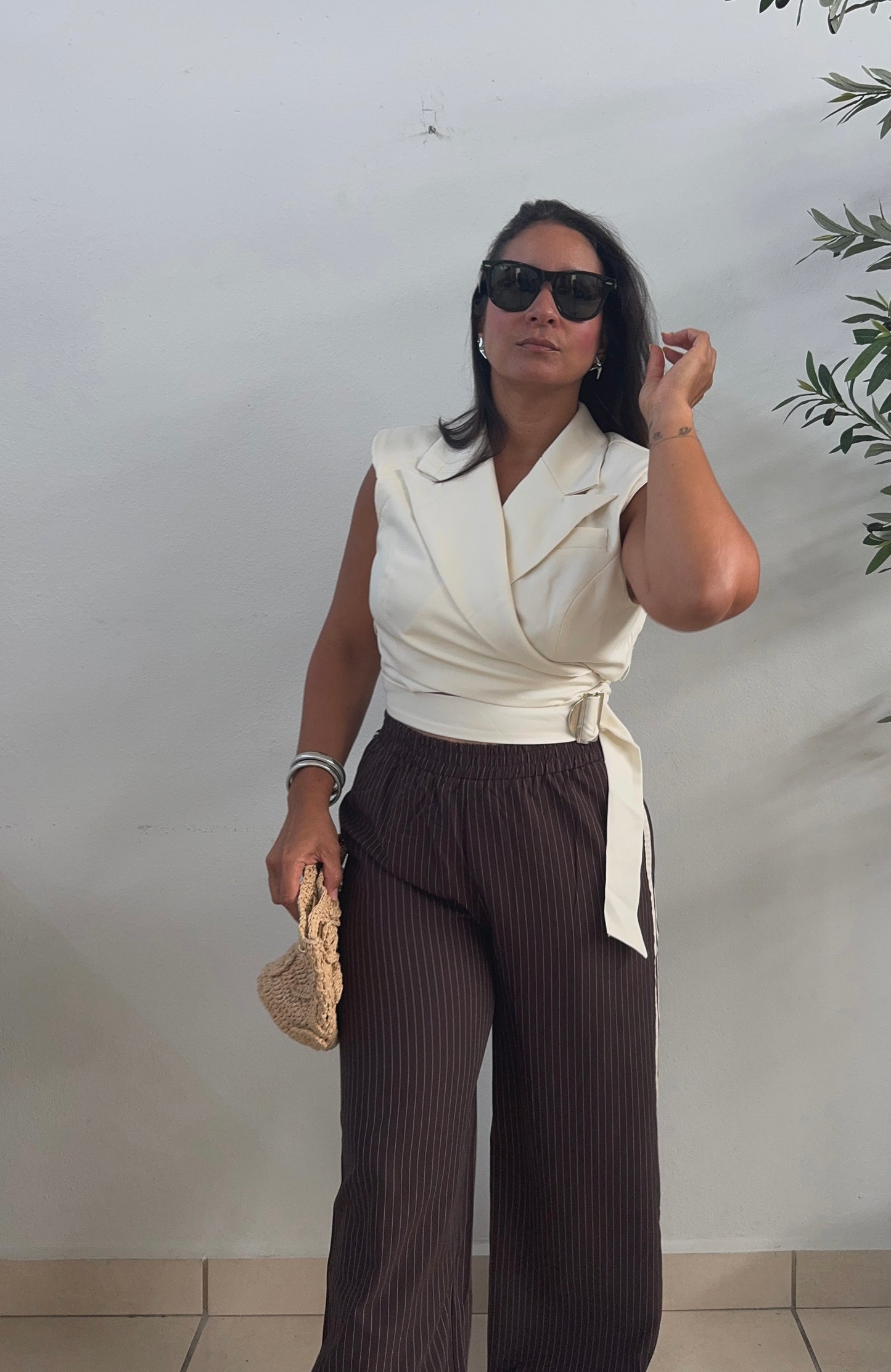 Noa Pinstripe Pants