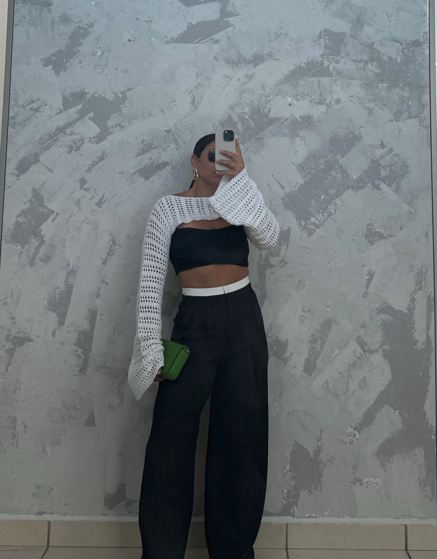 Contrast Waist Pants