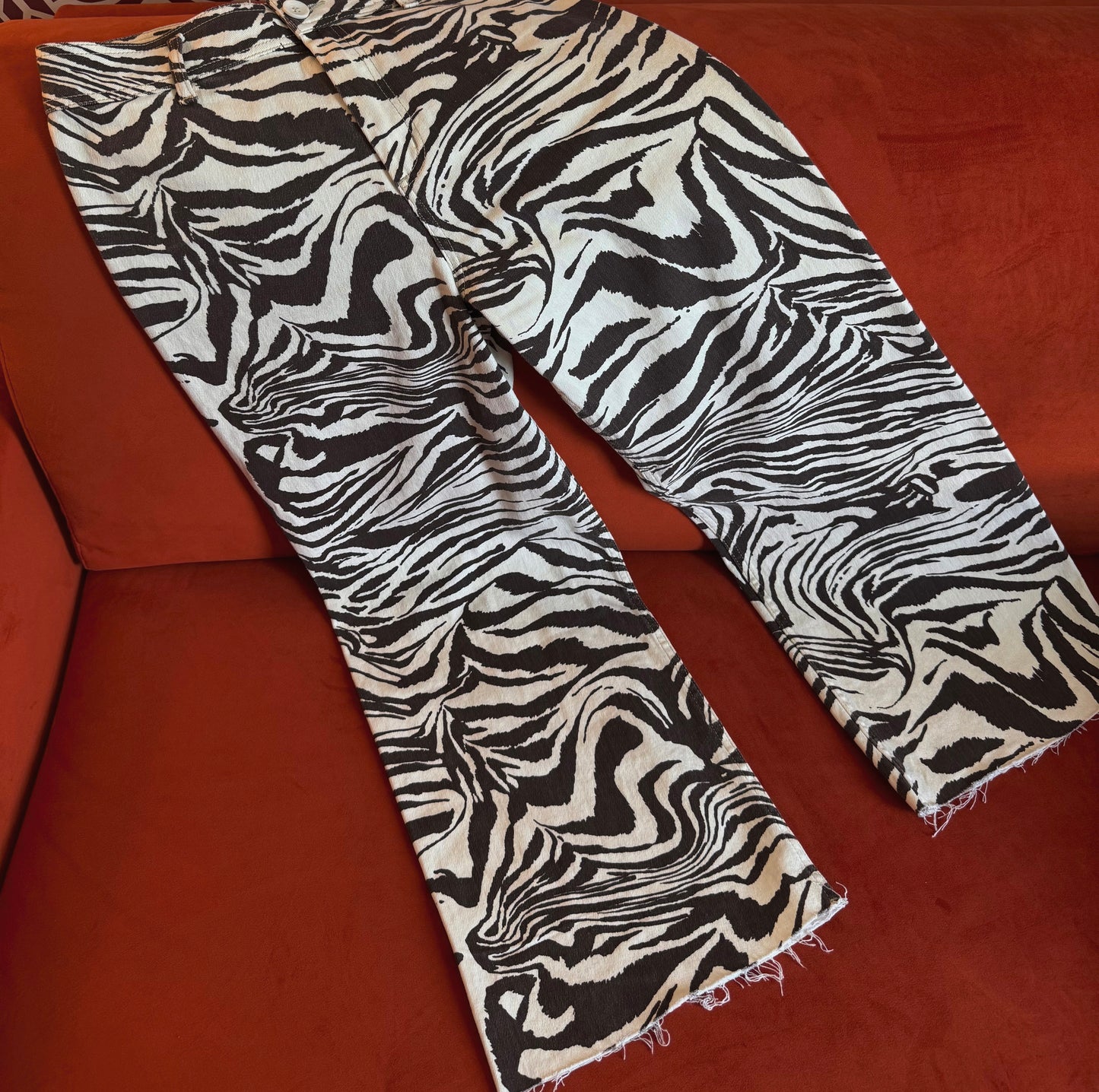 Eva Brown Zebra Pants