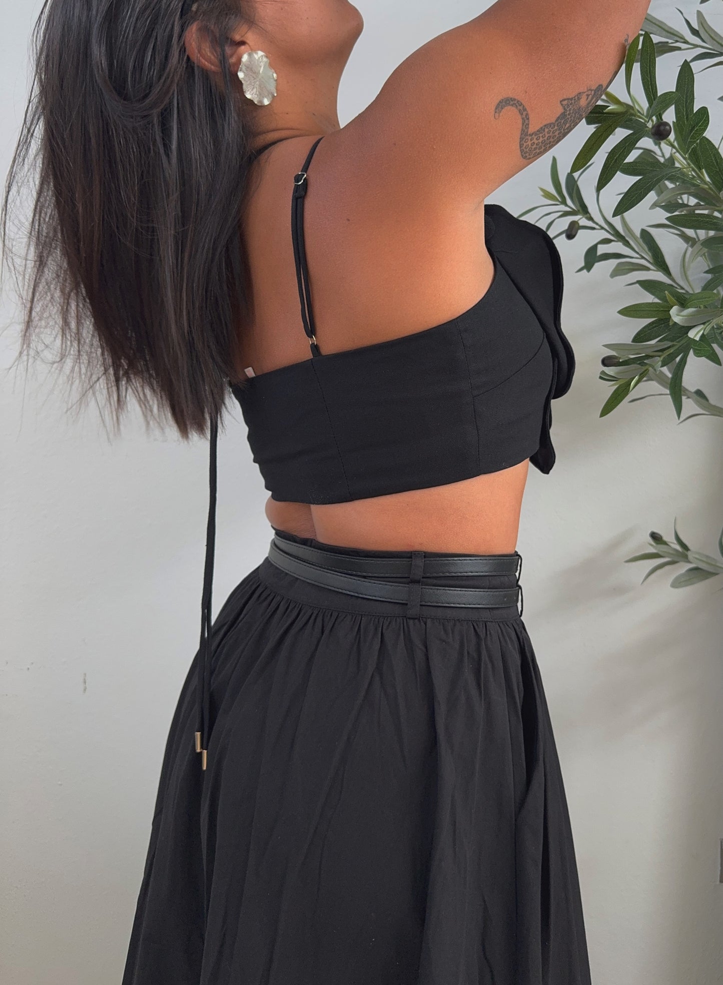 Orchid Black Top
