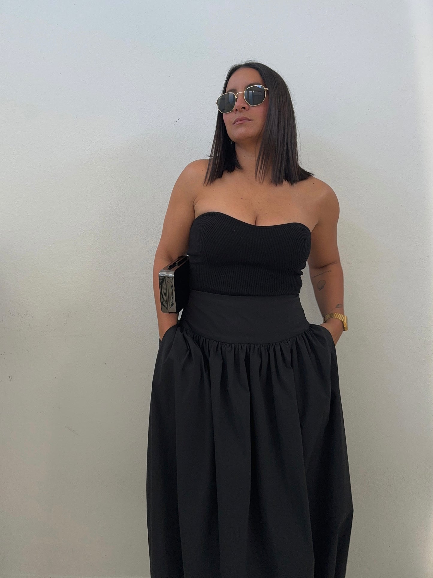 Ballon Midi Skirt