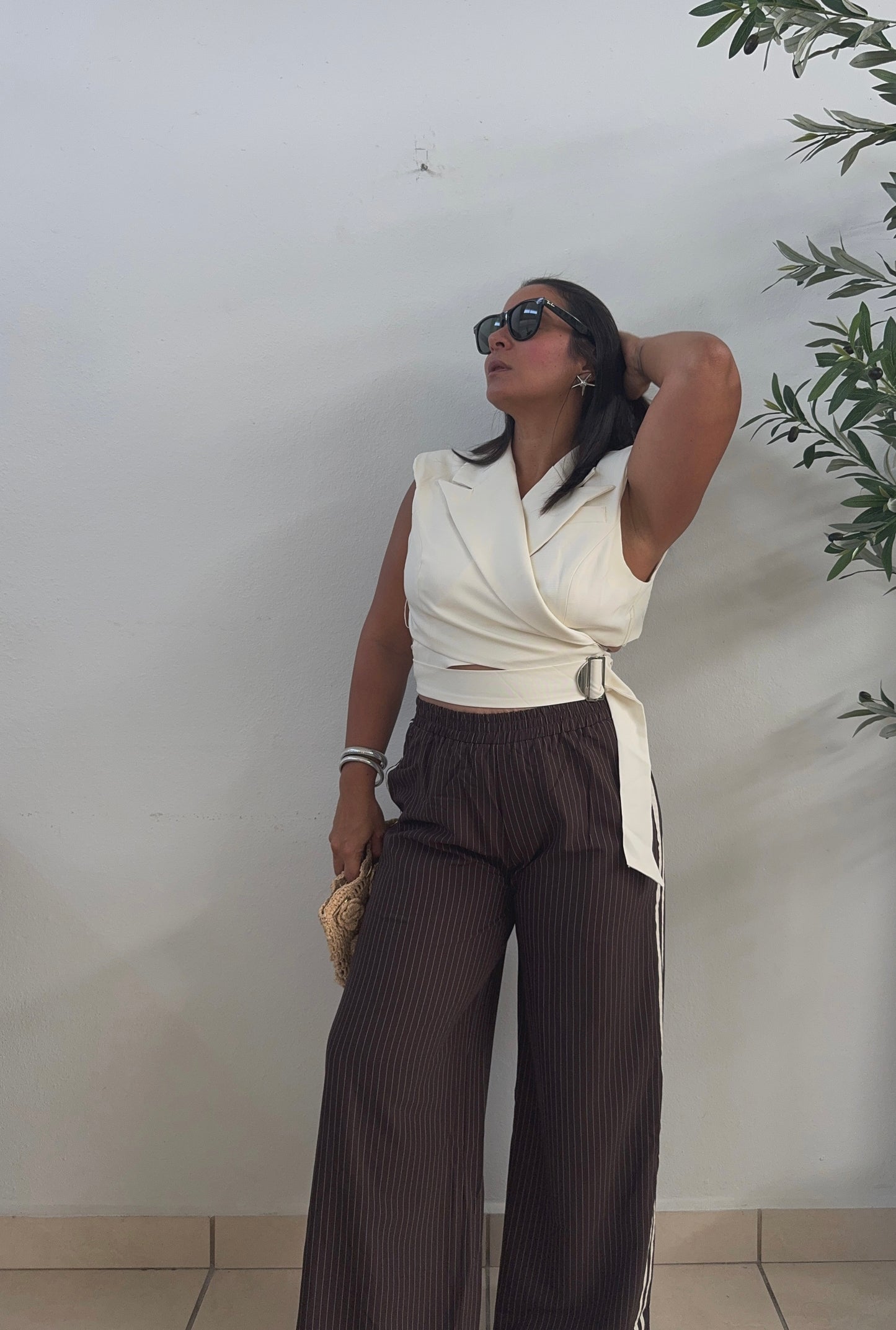 Noa Pinstripe Pants
