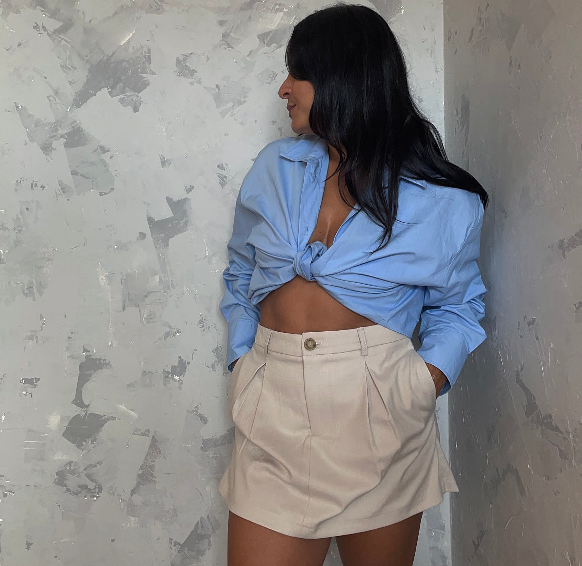 Beige Skort