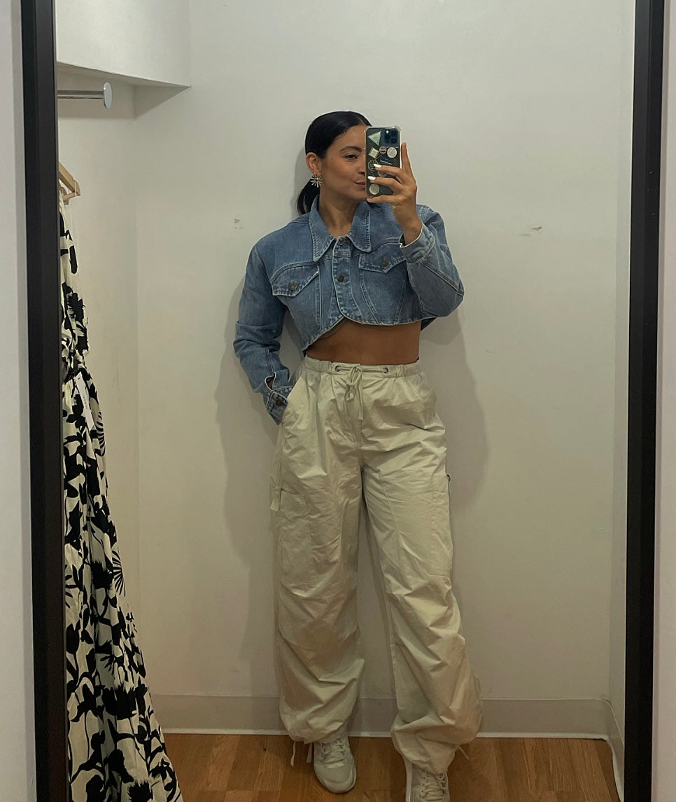 Khaki Parachute Pants