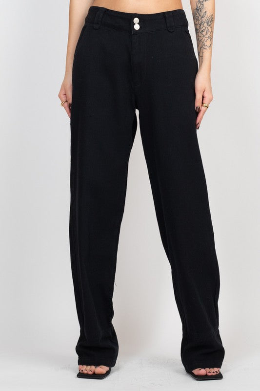 Low Rise Denim Pants