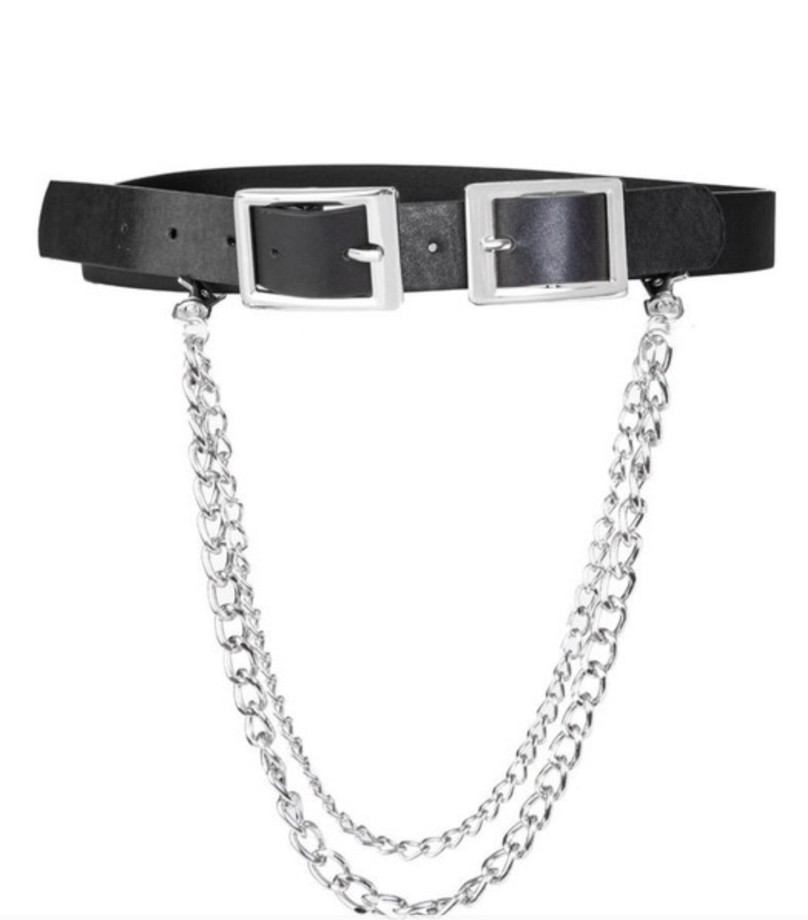 Double on sale chain belt