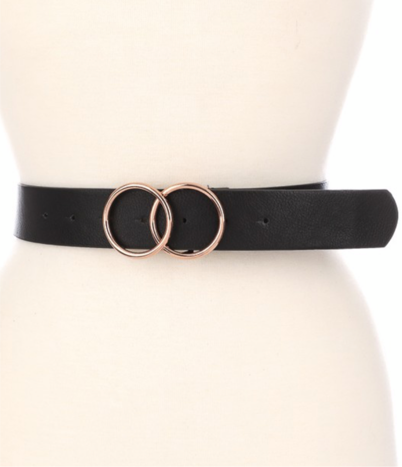 Belt with 2 circles best sale