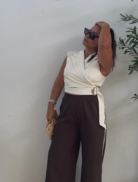 Noa Pinstripe Pants