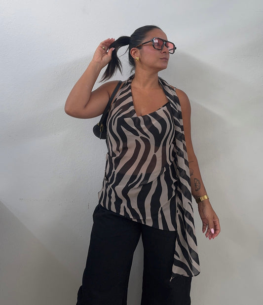 Zebra Top