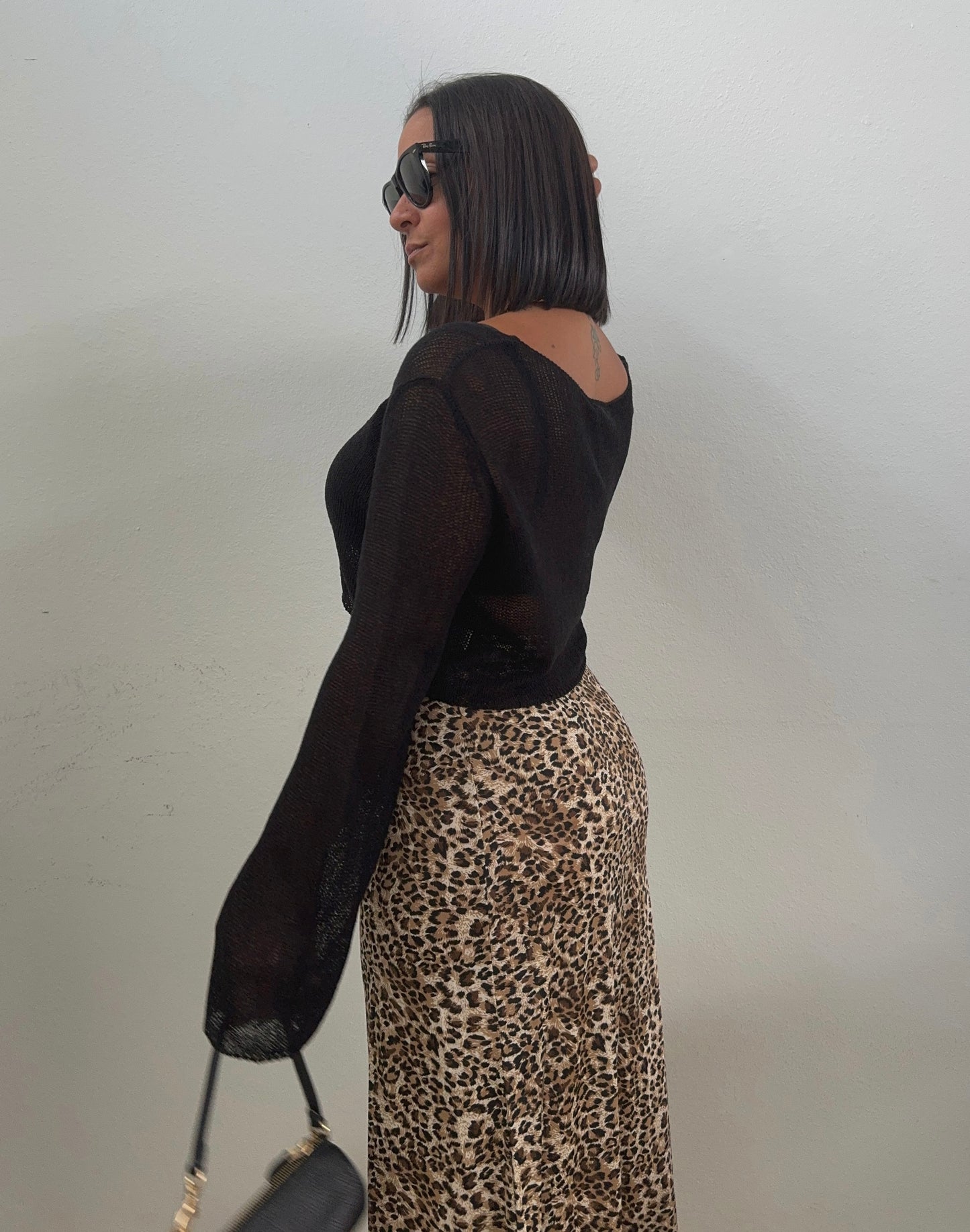 Leopard Print Maxi Skirt