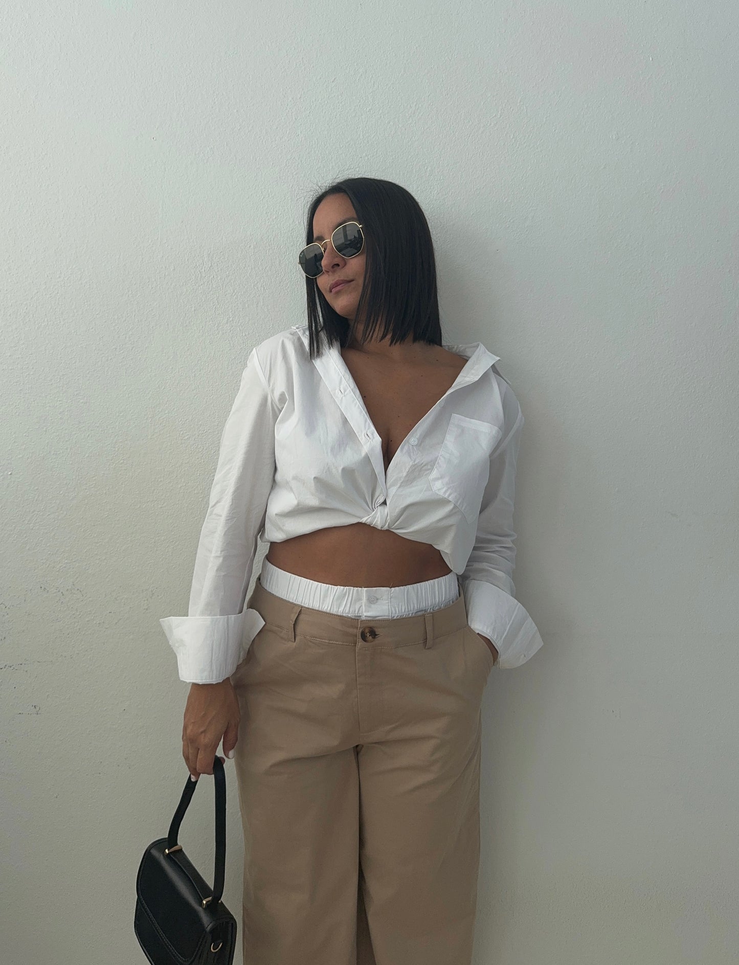 Double Waisted Khaki Pants