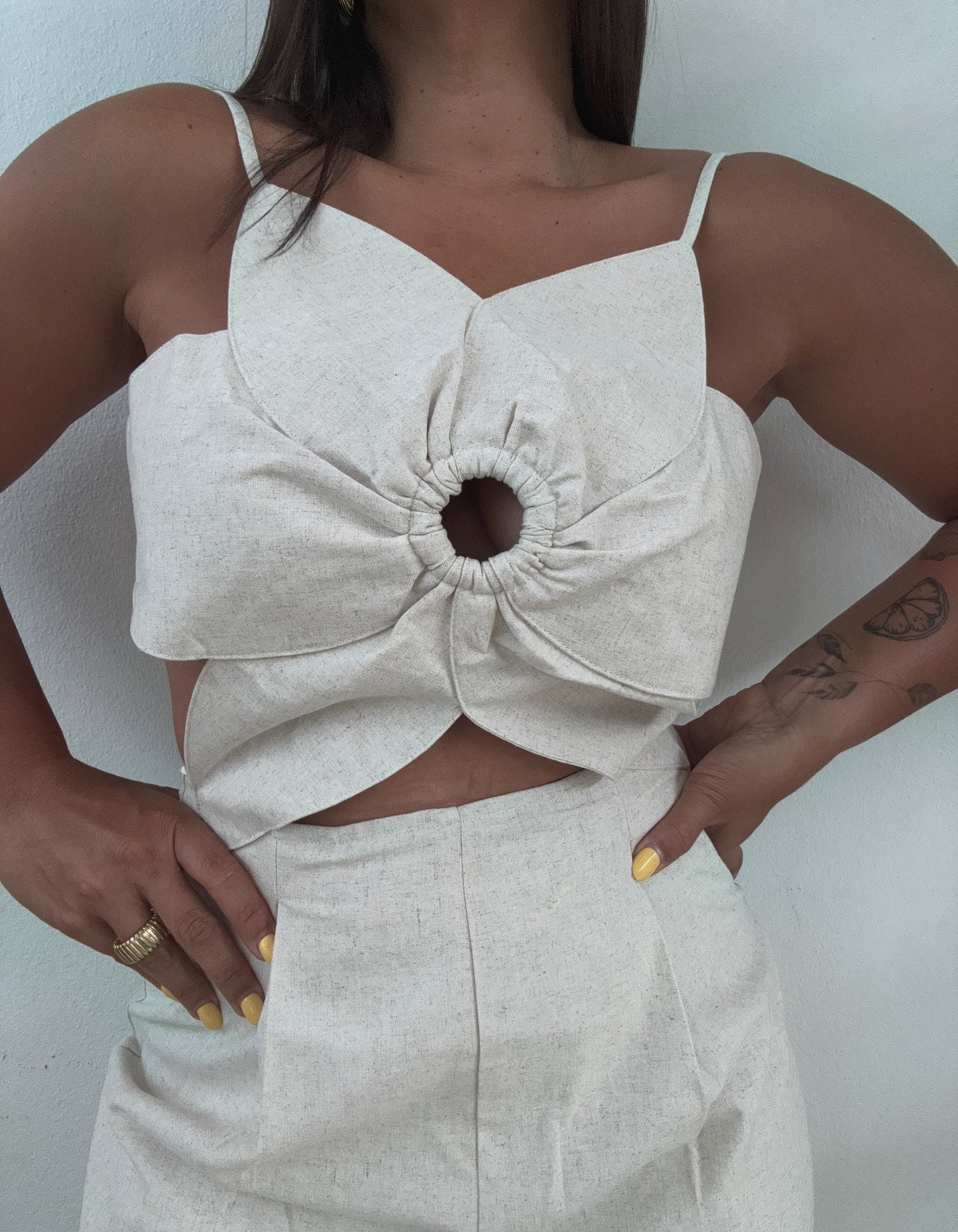 Floral Linen Jumpsuit
