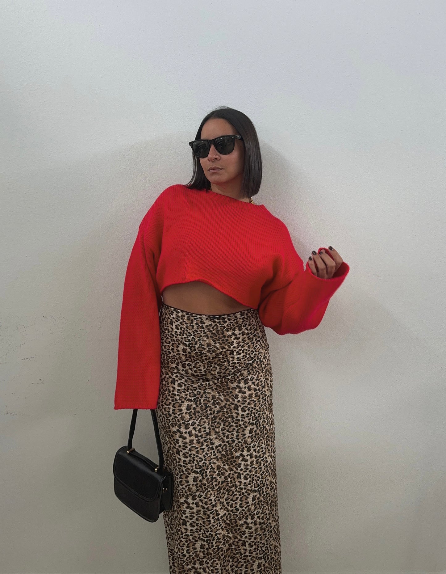 Leopard Print Maxi Skirt