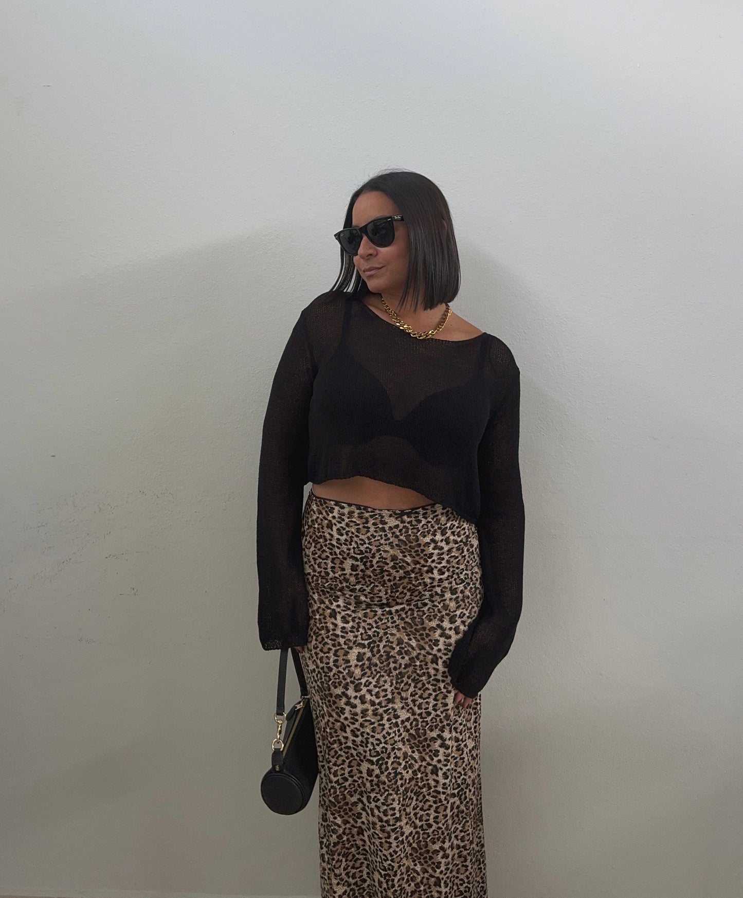 Leopard Print Maxi Skirt