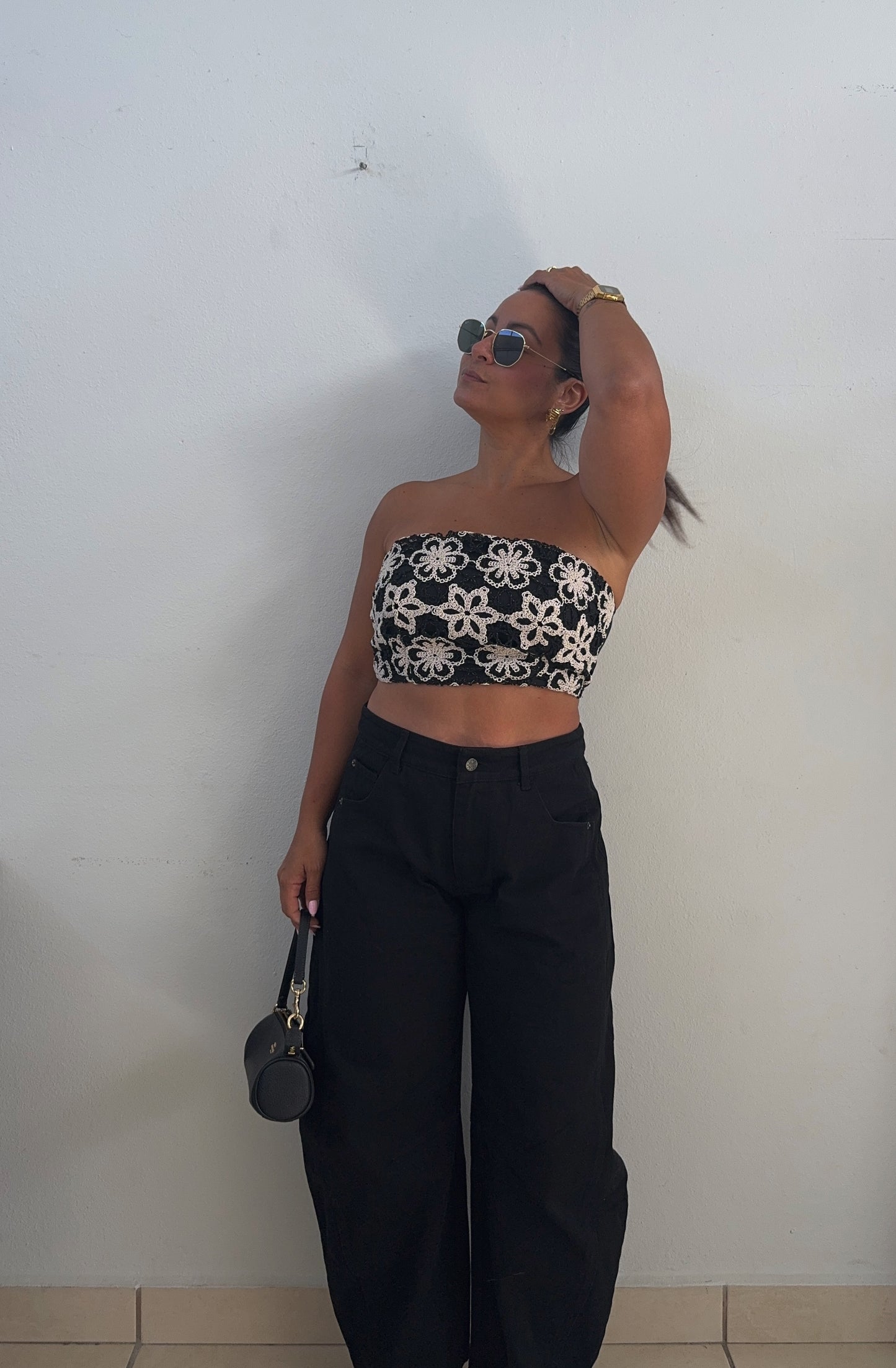 Gina Black Barrel Jeans