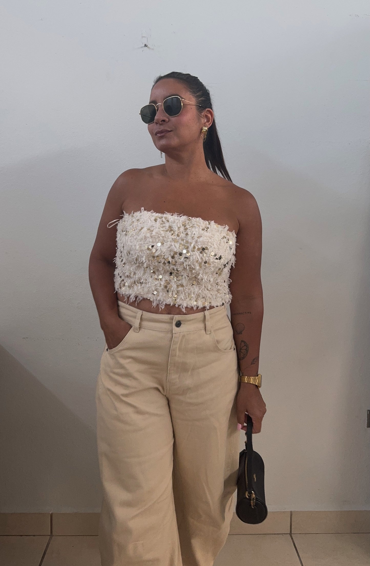 Gina Khaki Barrel Jeans