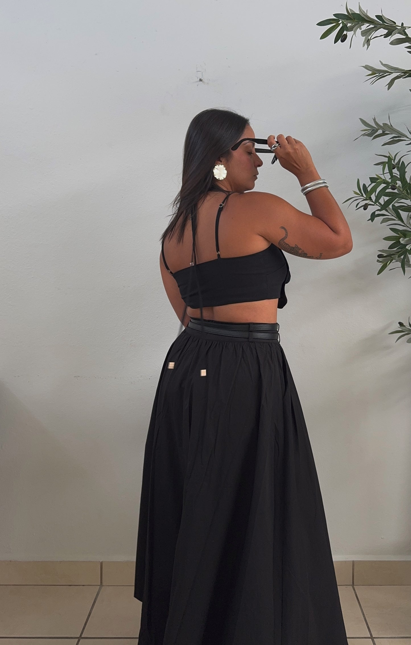 Nala Belted Maxi Skirt