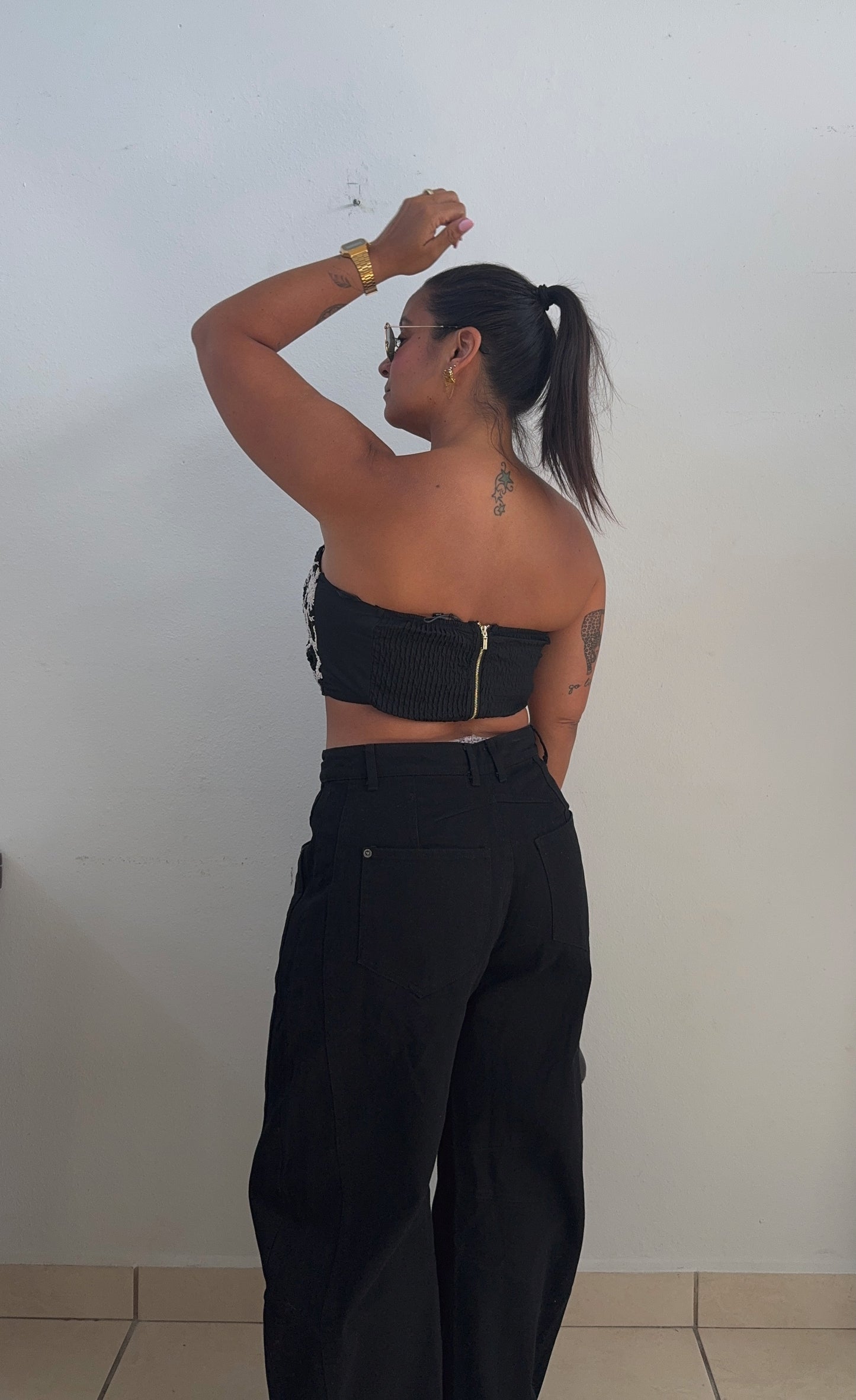 Gina Black Barrel Jeans