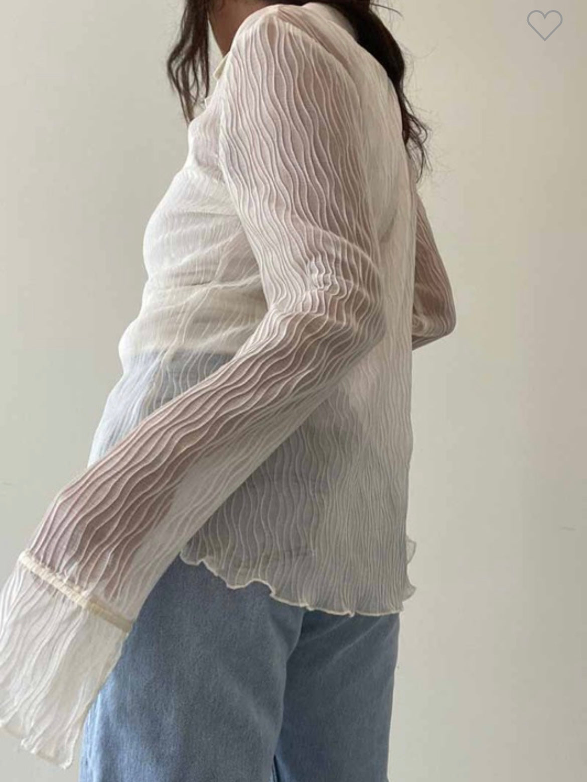 Sheer Ivory Blouse Shop Freedom