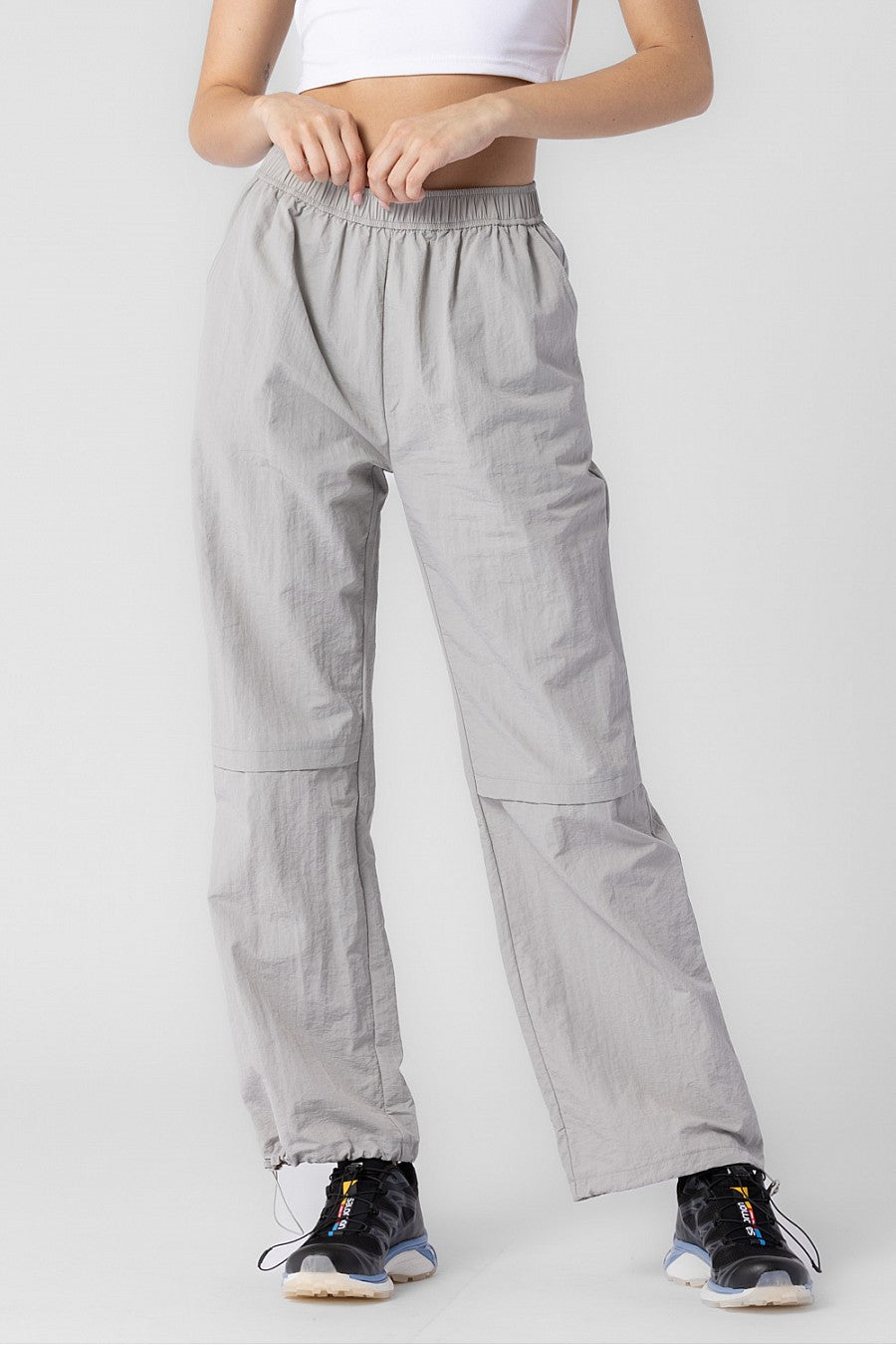 Grey Nylon Pants