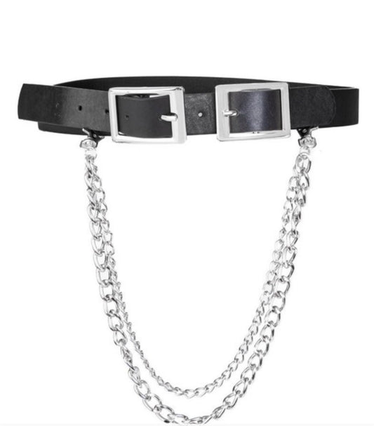 Double Chain Belt, Black