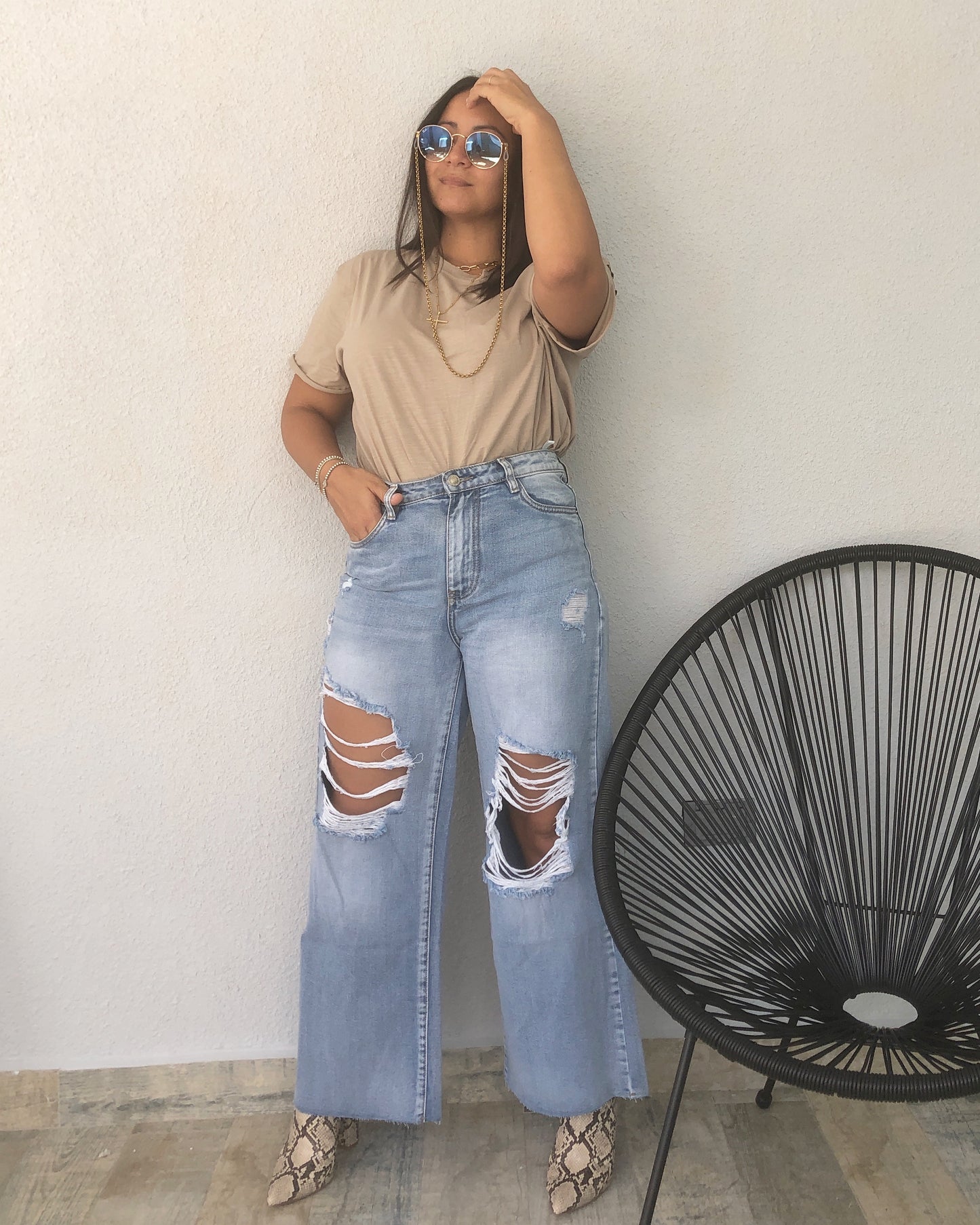 Cropped - Ripped Jeans