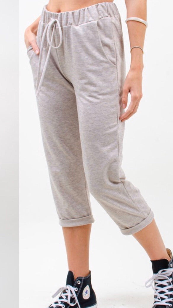 Taupe Casual Joggers