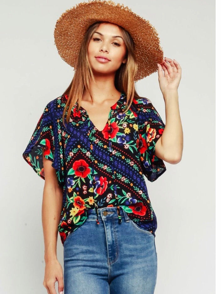 Gypsy Floral Blouse