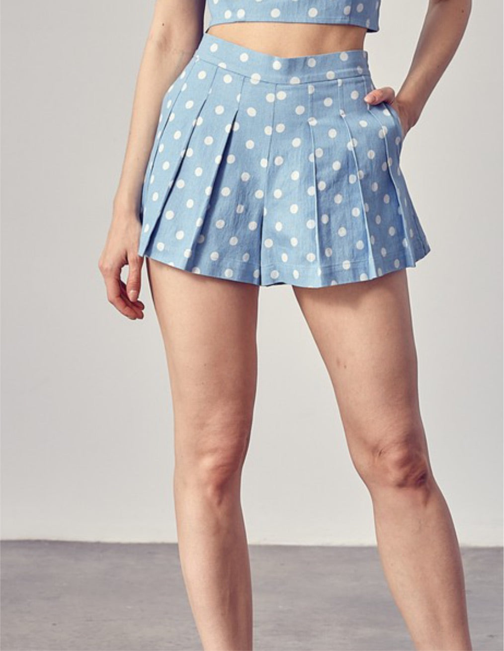 Blue Polka Dots Shorts