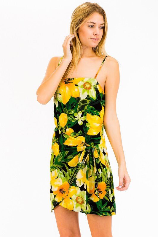 Tropical Paradise Wrap Dress