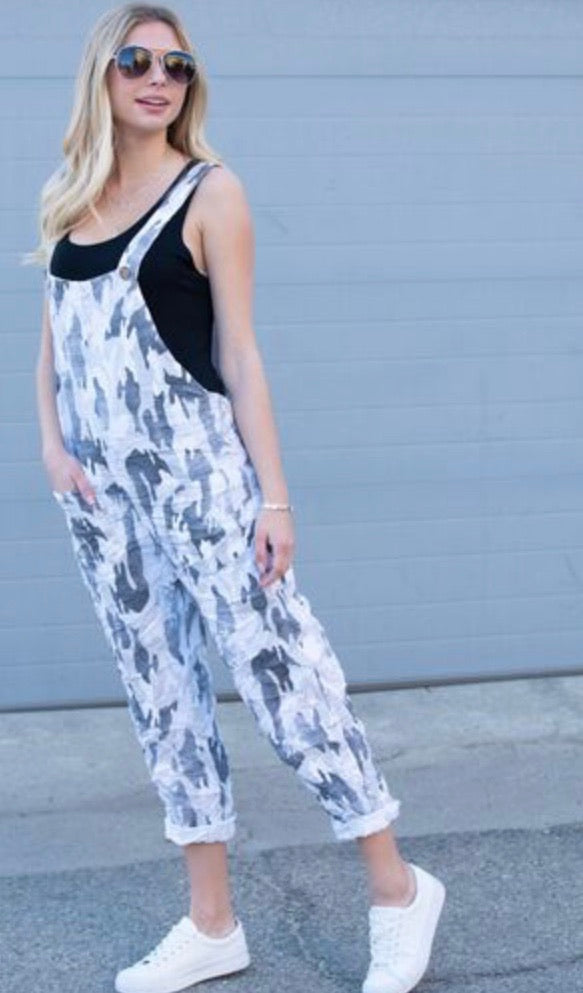White Camouflage Overall