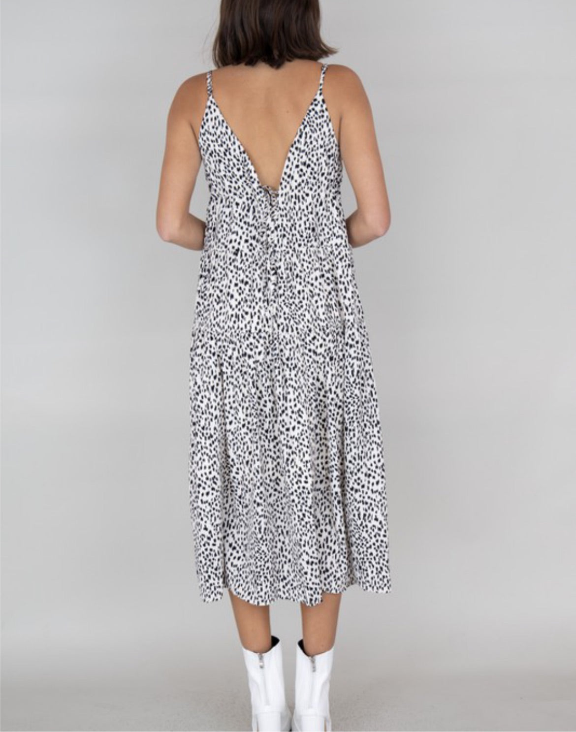 Speckled Animal Print Maxi Dress
