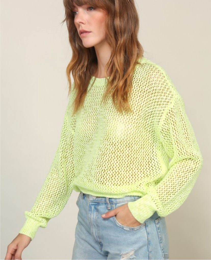 Neon Sweater Top