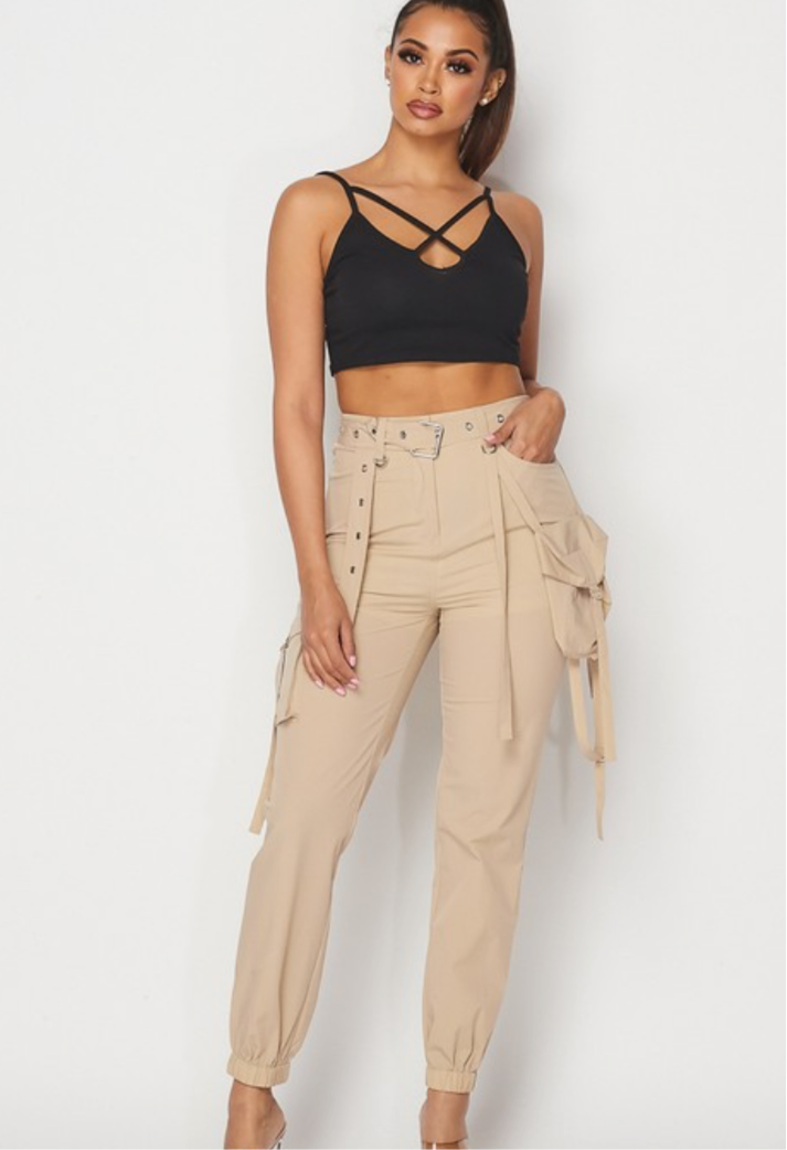 Taupe Cargo Pants