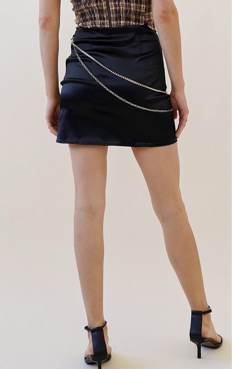 Satin Chain Skirt