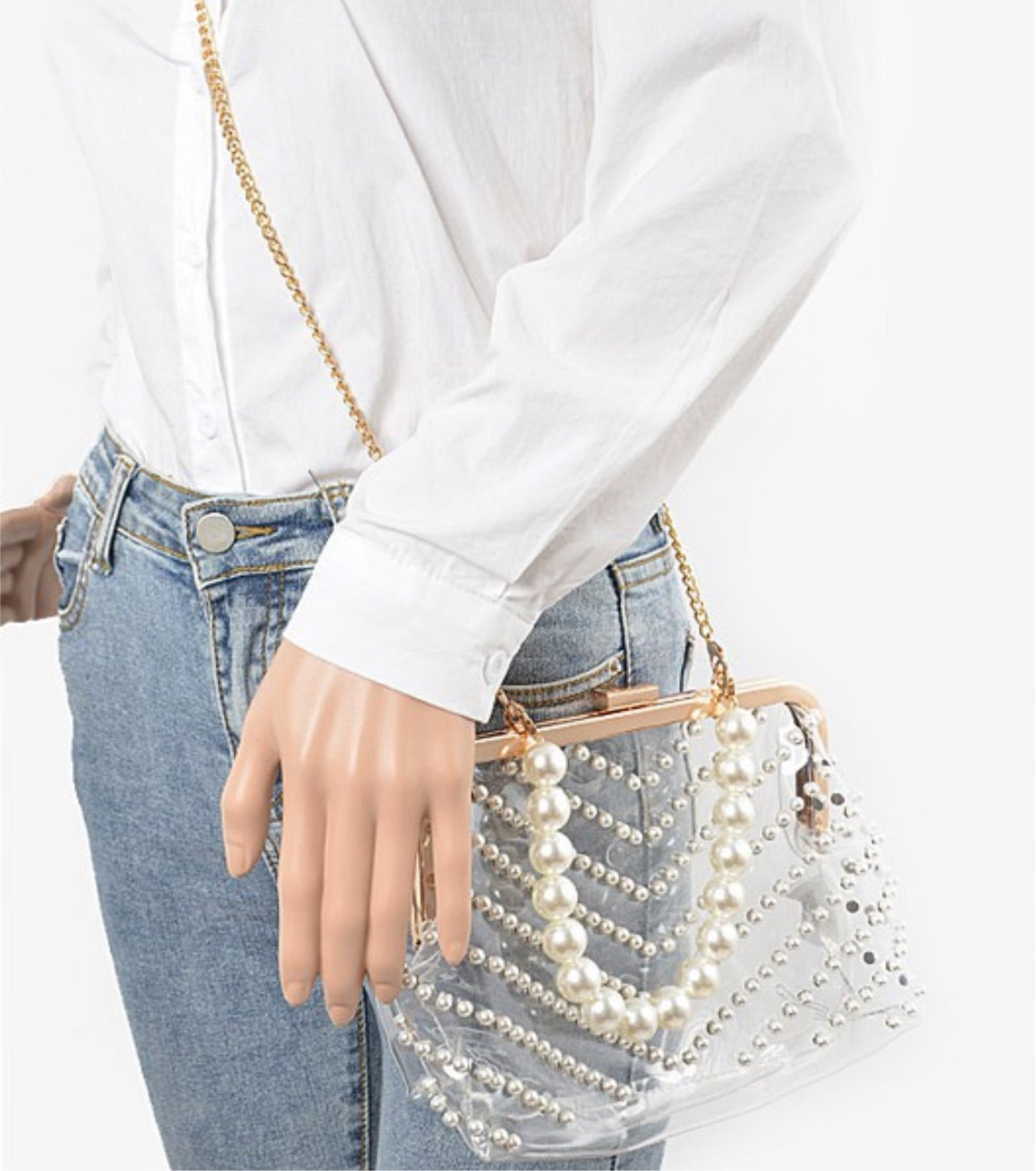 Pearl Studded Clutch